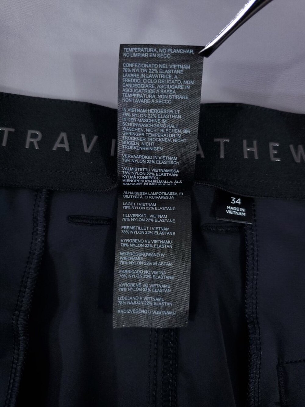 TravisMathew Hero Hour Golf Shorts Mens 34 Black Performance Athletic 8" Inseam - Picture 10 of 15